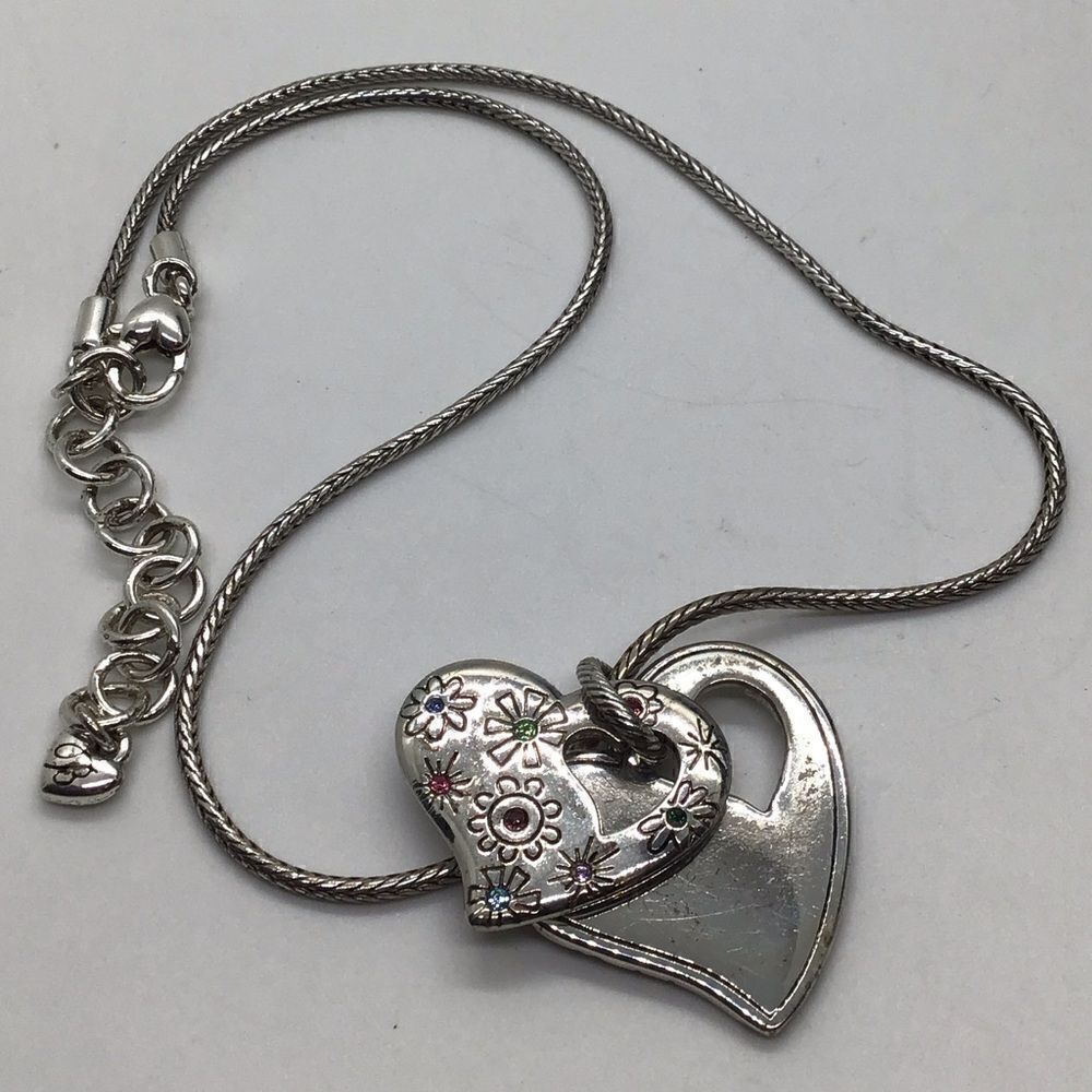 Brighton Double Heart Slide Necklace